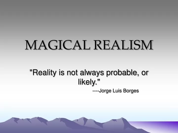 magical realism