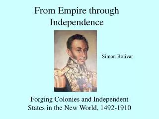 From Empire through Independence