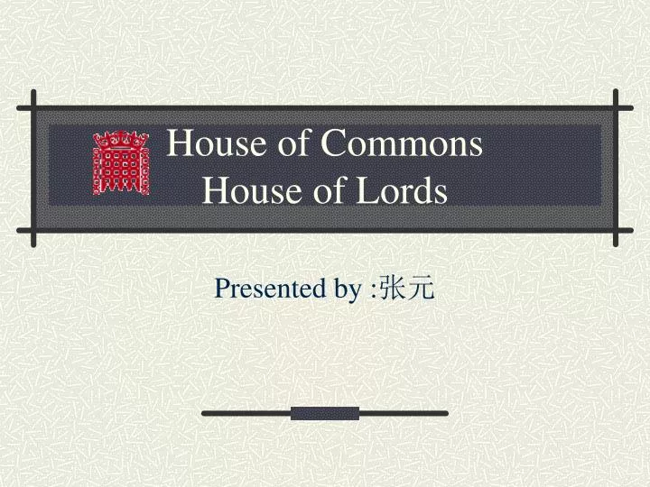 house of commons house of lords