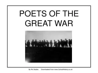 POETS OF THE GREAT WAR