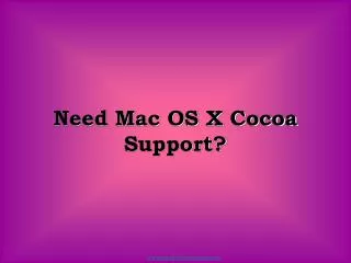 Mac OS X Cocoa Development