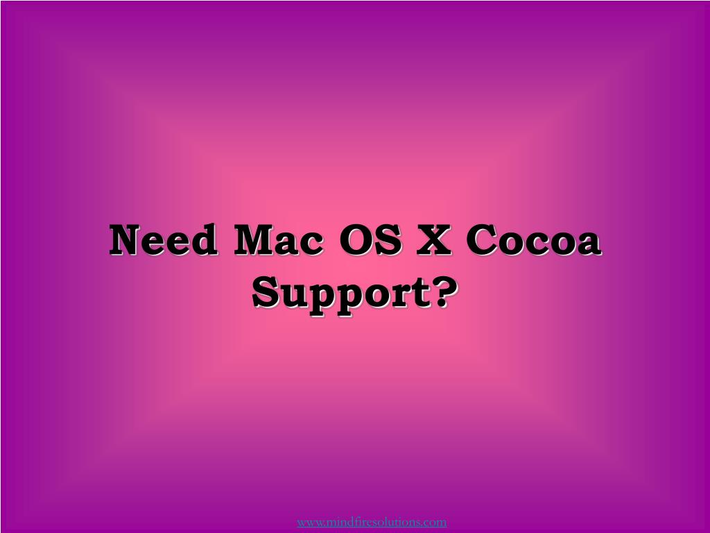 Cocoa For Mac Os