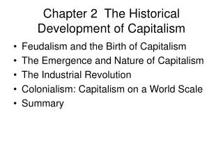 Chapter 2 The Historical Development of Capitalism