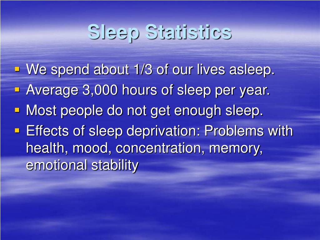 Sleep Statistics.pdf PPT - Sleep Statistics PowerPoint Presentation, free download - ID:1217948
