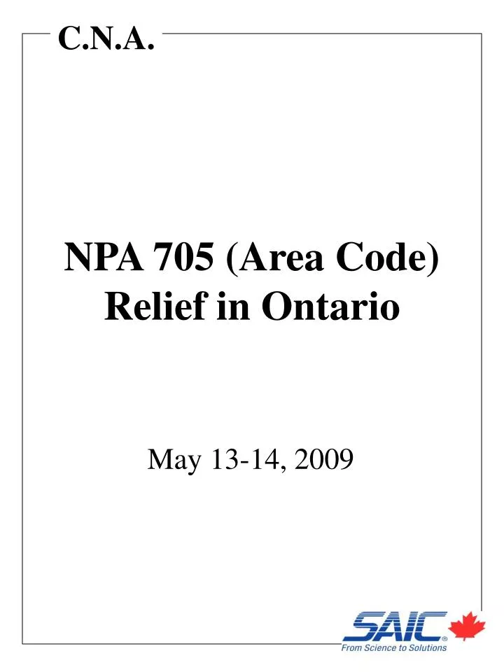 npa 705 area code relief in ontario