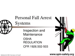 Personal Fall Arrest Systems