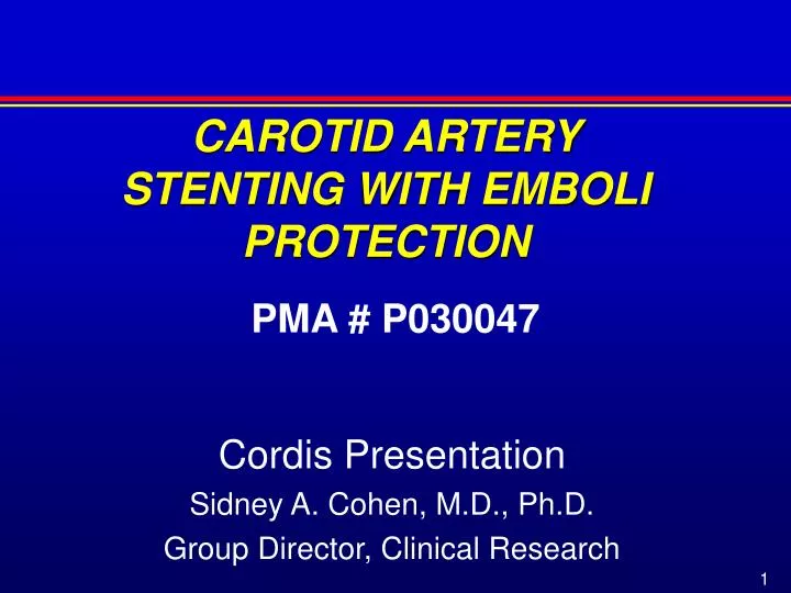 carotid artery stenting with emboli protection