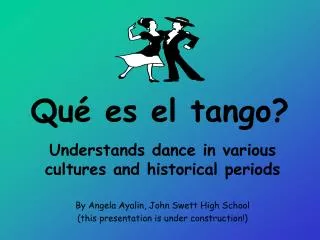Qué es el tango?