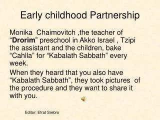 Early childhood Partnership