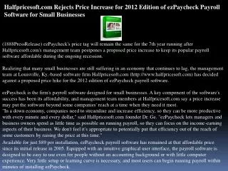 halfpricesoft.com rejects price increase for 2012 edition of
