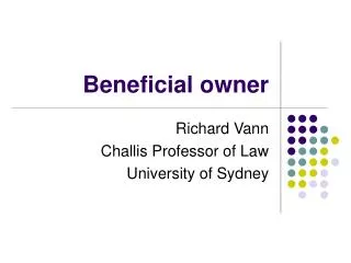 Beneficial owner