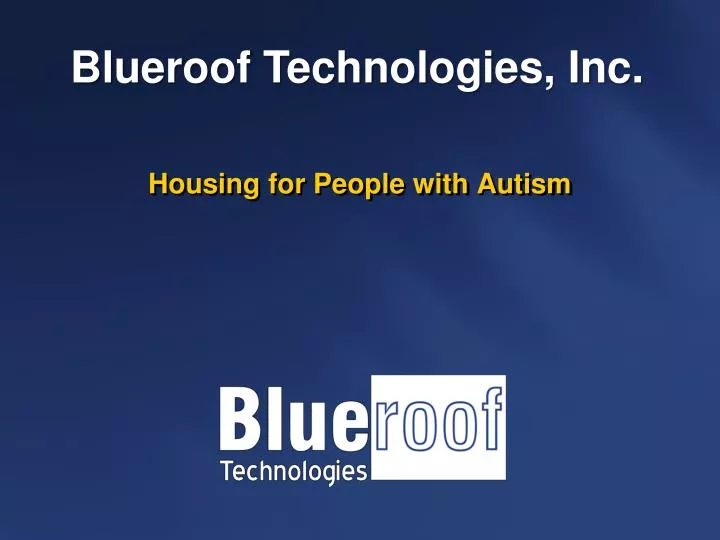 housing for people with autism