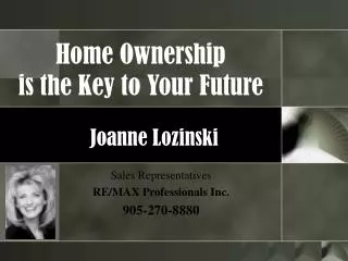 Home Ownership is the Key to Your Future