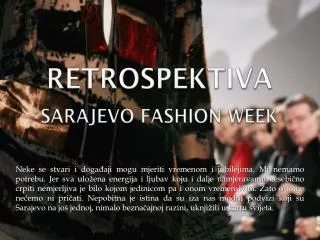 Sarajevo fashion week