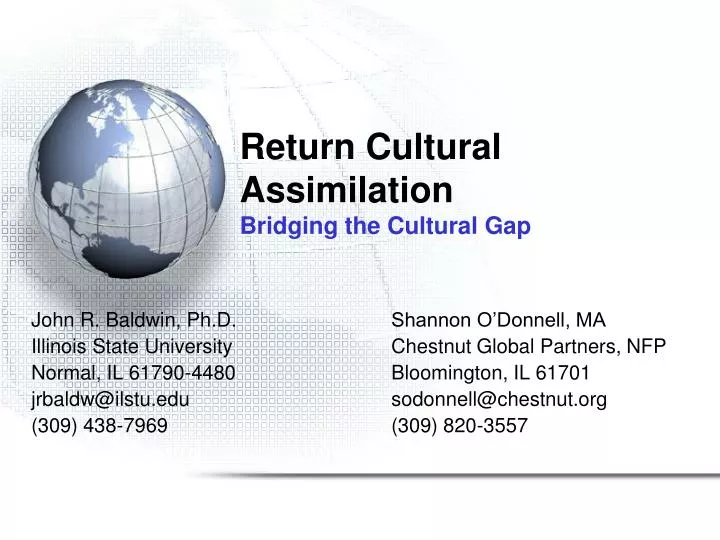 return cultural assimilation bridging the cultural gap