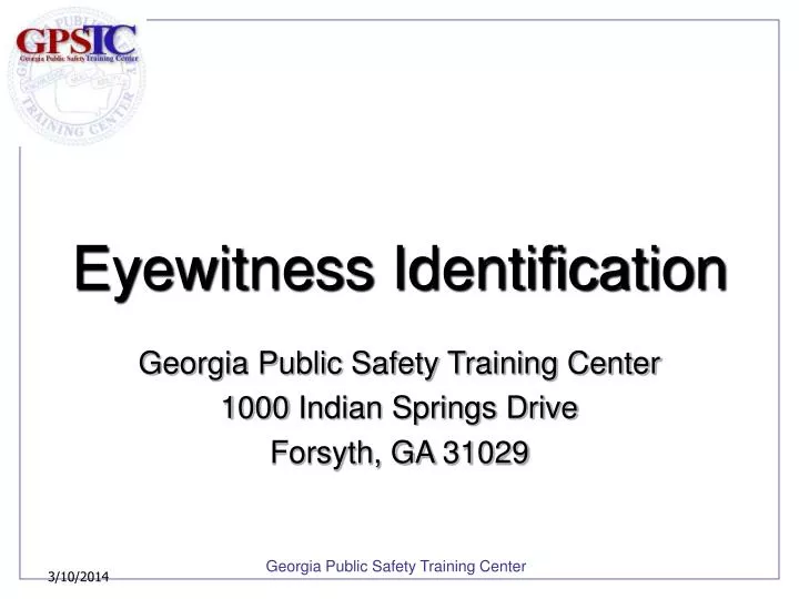eyewitness identification
