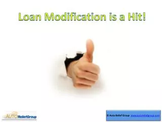 Loan Modification is a Hit!