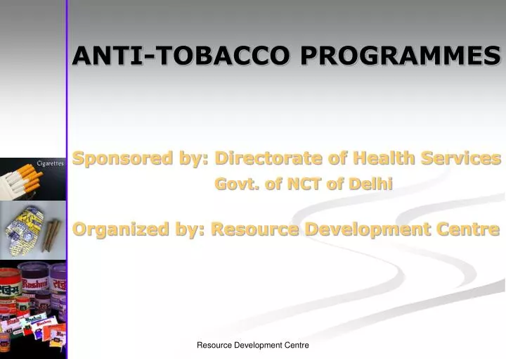 anti tobacco programmes