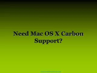 Mac OS X Carbon Development