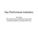 Key Performance Indicators - slide 1