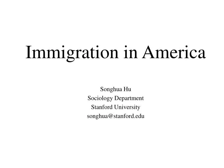 immigration in america