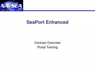 SeaPort Enhanced