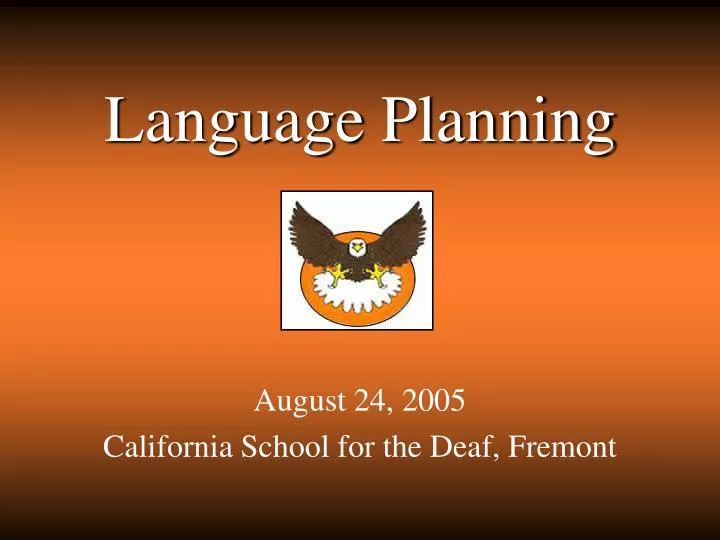 language planning