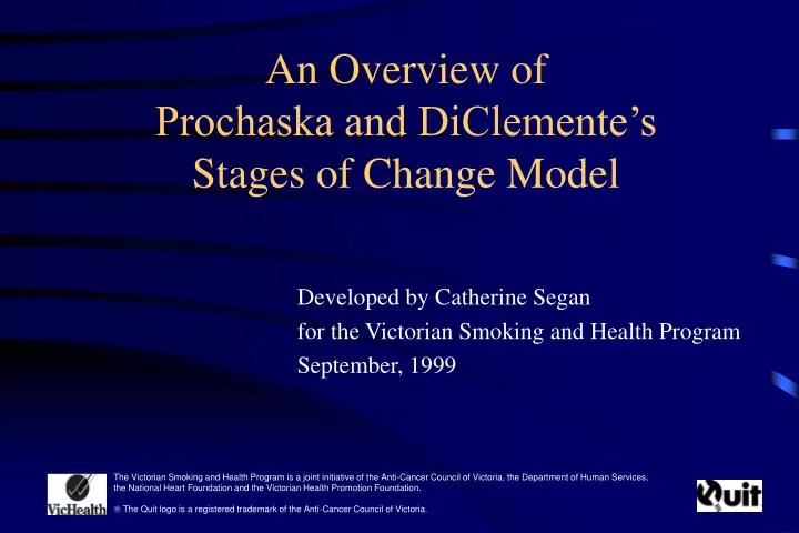 an overview of prochaska and diclemente s stages of change model