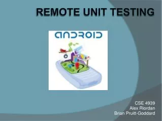 Remote Unit Testing