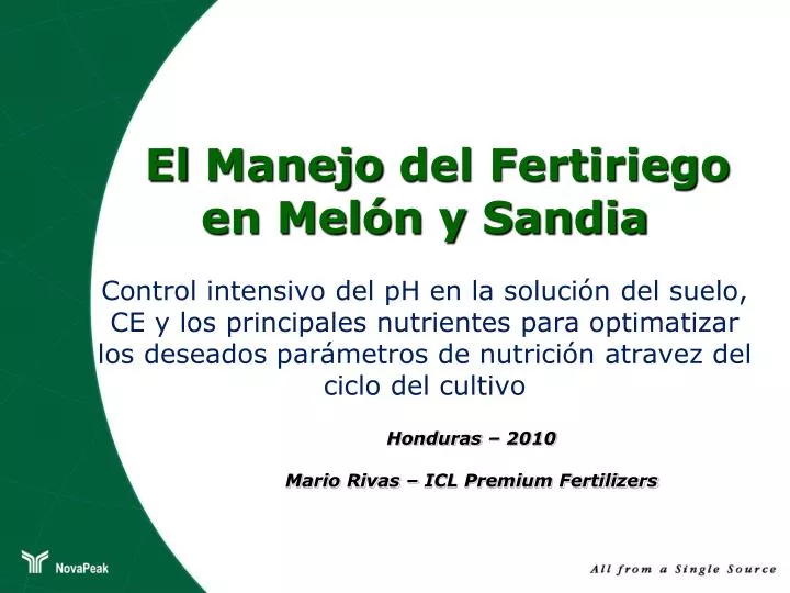 honduras 2010 mario rivas icl premium fertilizers