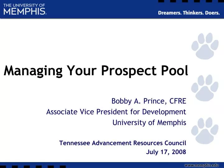 managing your prospect pool