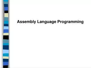 Assembly Language Programming