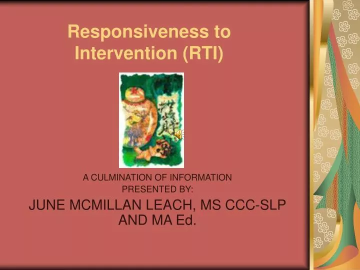 responsiveness to intervention rti