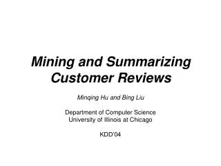 Mining and Summarizing Customer Reviews