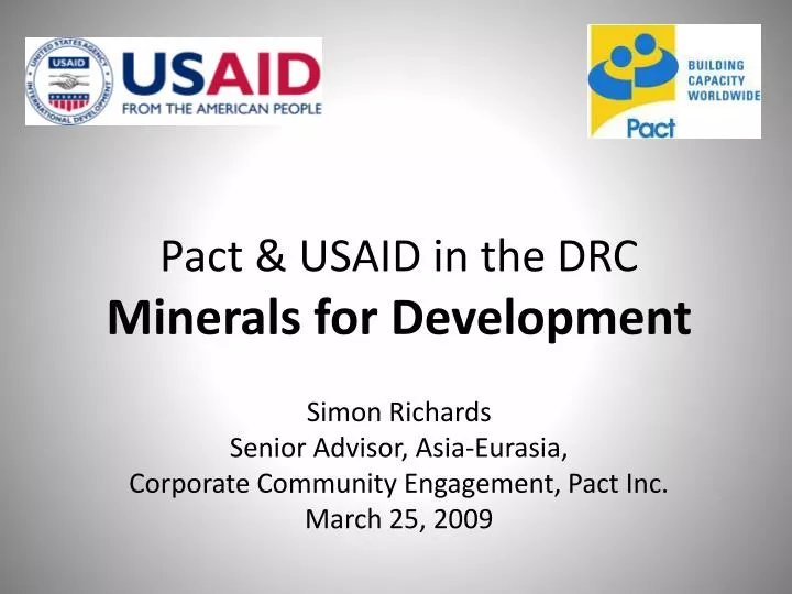 pact usaid in the drc minerals for development