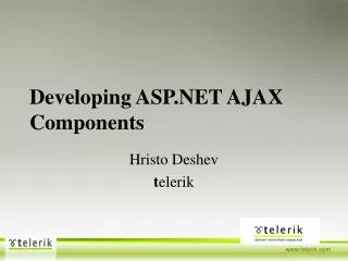 Developing ASP.NET AJAX Components