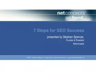 7 Steps for SEO Success