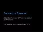 Forward in Reverse - slide 1