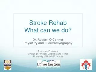 Stroke Rehab What can we do?