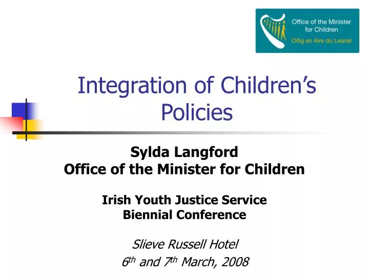 integration of children s policies