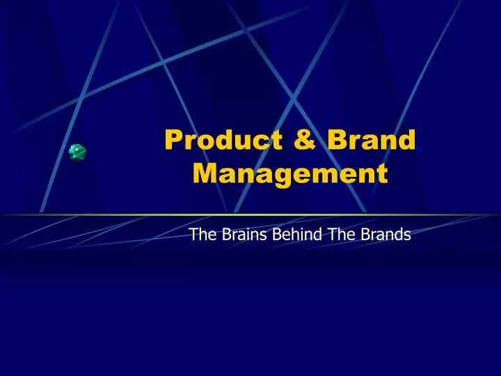 product brand management