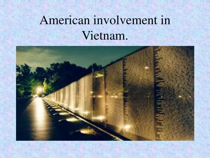 american involvement in vietnam
