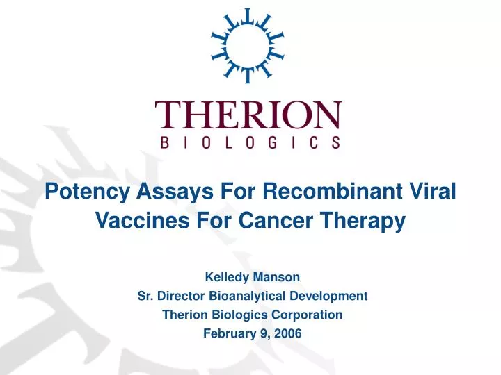 potency assays for recombinant viral vaccines for cancer therapy
