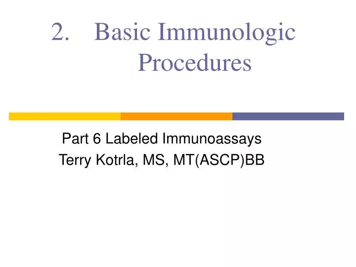 basic immunologic procedures