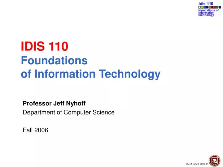 idis 110 foundations of information technology