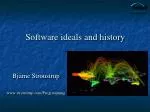 Software ideals and history - slide 1