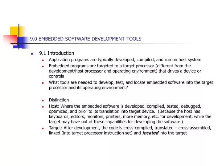 9 0 embedded software development tools