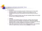 9.0 EMBEDDED SOFTWARE DEVELOPMENT TOOLS - slide 1