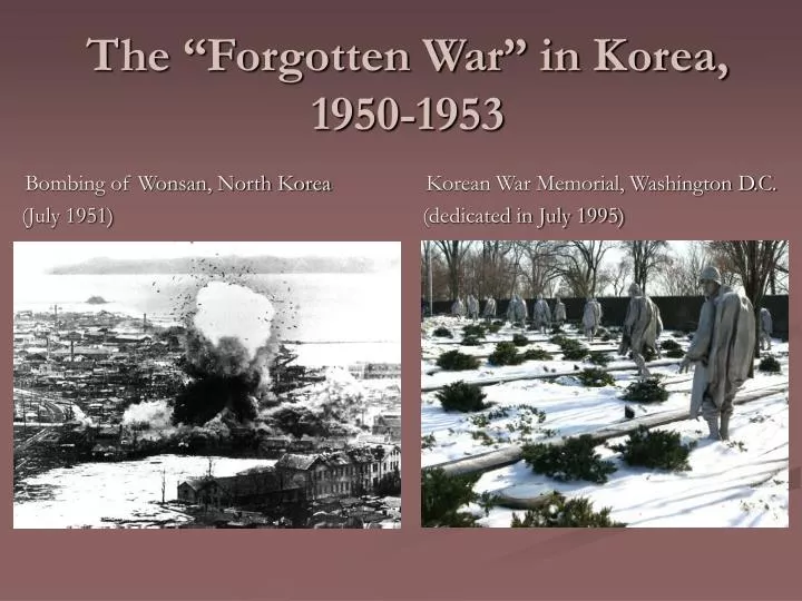 the forgotten war in korea 1950 1953