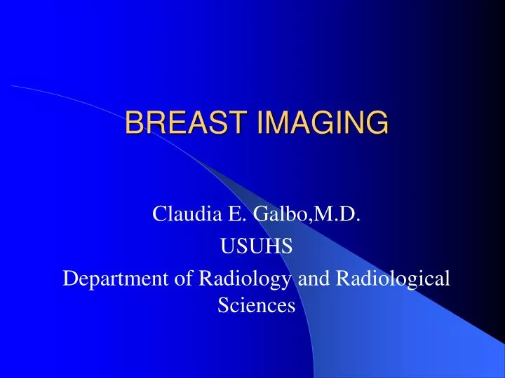 breast imaging